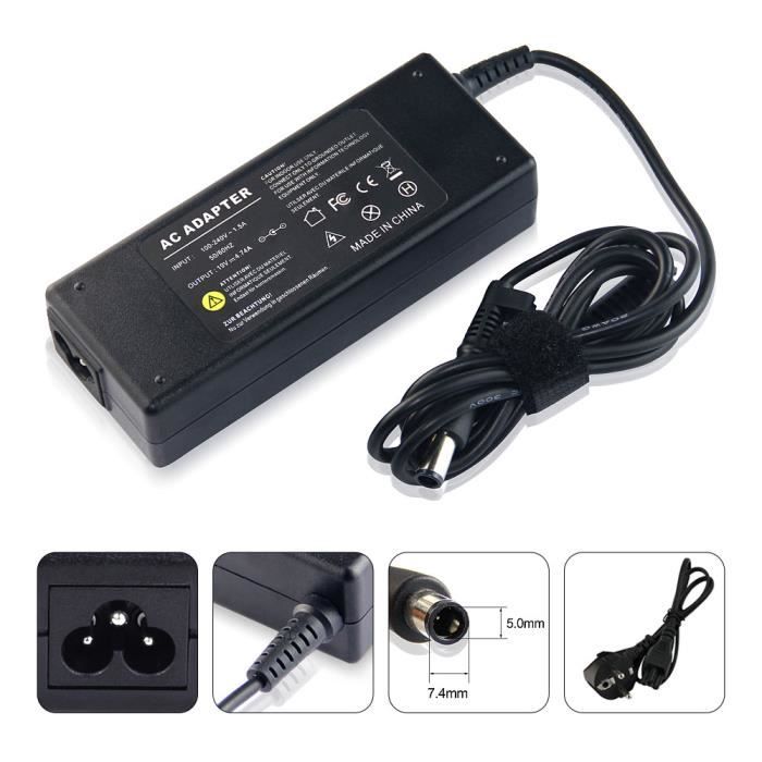 Chargeur 65W 18.5V Pour HP COMPAQ Presario CQ61-433SA, CQ56-131SF - Neuf Sous Garantie 1 An