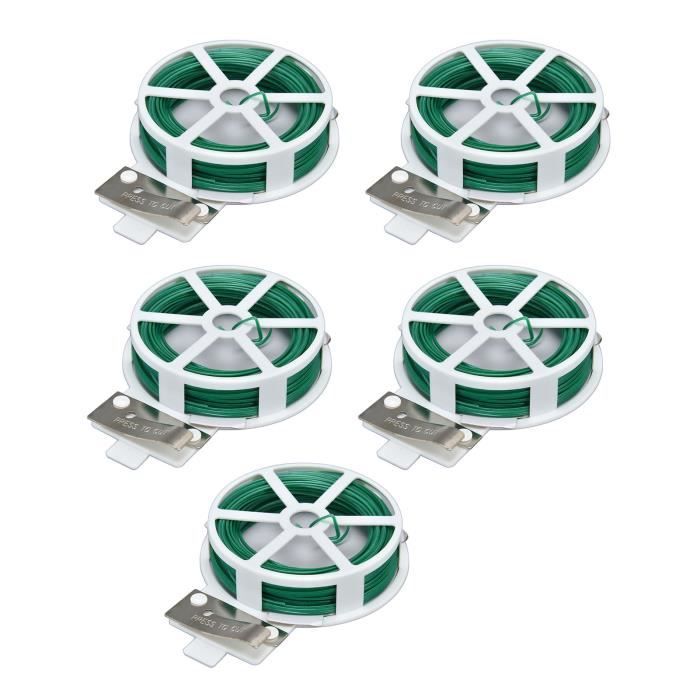 Cravate Torsadée Pour Plantes En Plastique Fer Jardinage Attache Torsadee Fil De Cravate Vert Pour Bricolage Fleur Support De Plante Fixe 100 M3281ft 88847007