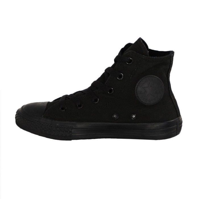Converse Basket Converse - CHUCK TAYLOR ALL STAR MONO HIGH TOP - Noir - Mixte - Lacets