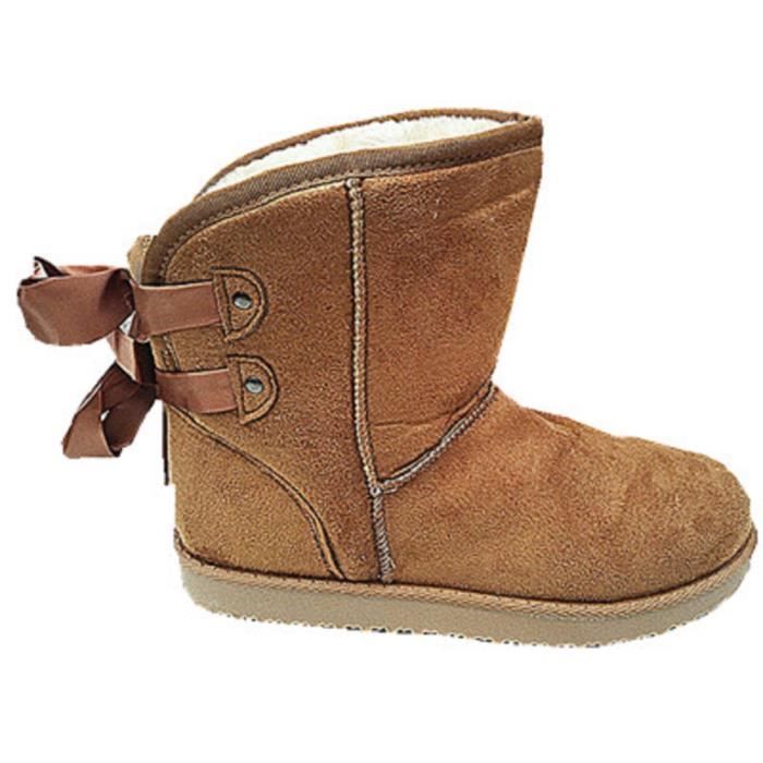 boots fourrées fille