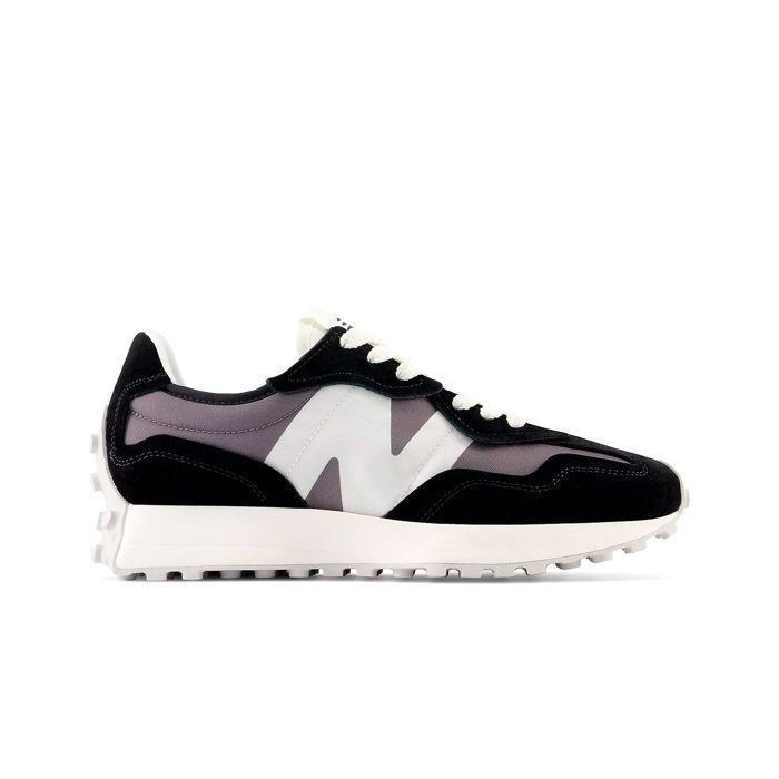 New Balance Baskets - NEW BALANCE - U327WEM - Noir détails gris/rose - Tige daim & nylon - Semelle EVA