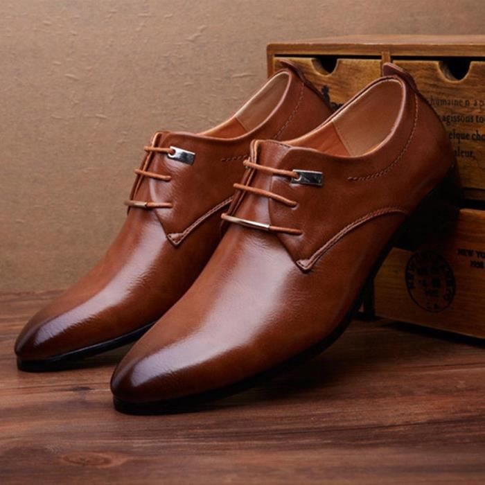chaussure costume marron