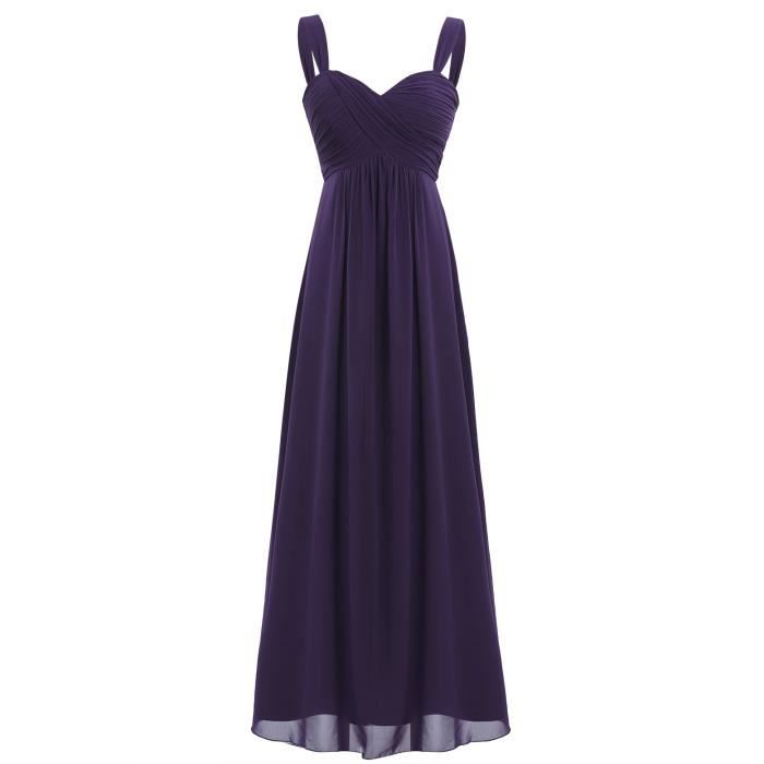 Robe De Mariage Femme Longue Robe Demoiselle D Honneur Mousseline