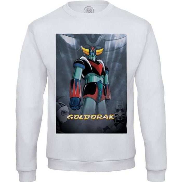 Sweat Shirt Homme Goldorak Couleur Hero Manga Robot Dessin anime