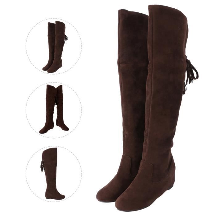 botte plissée femme