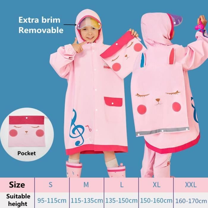 Manteau Trench Imperméable Fille Marèse Taille 6 Ans (116 Cm) - Gris Clair, Capuche Amovible - Occasion Très Bon état