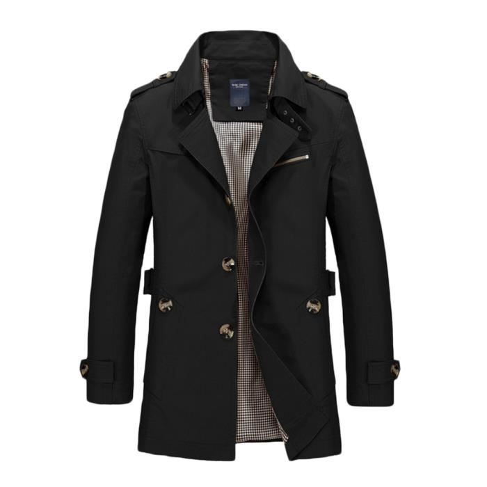 Manteaux Homme D'hiver Manteau Homme Mi-long En Laine Style