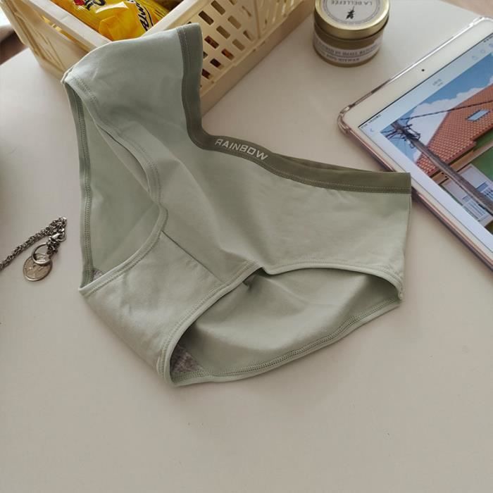 Lot de 3 Culotte Femme en Coton Culottes Taille unique 40 62kg Culotte Slip Sport Vert Cdiscount Pret a Porter