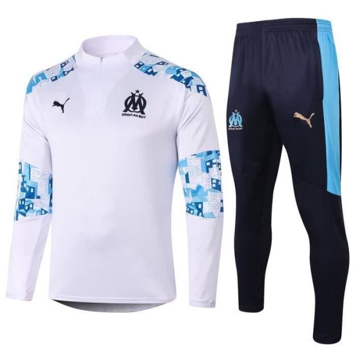 Nouveau Maillot OM MARSEILLEx 2021 2022 de Football Homme Adulte Survetement de Foot Kit Cdiscount Sport