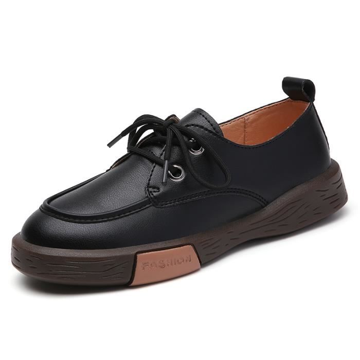 Bottines Femme En Cuir Véritable - Taille 36 - Couleur Marron - Occasion
