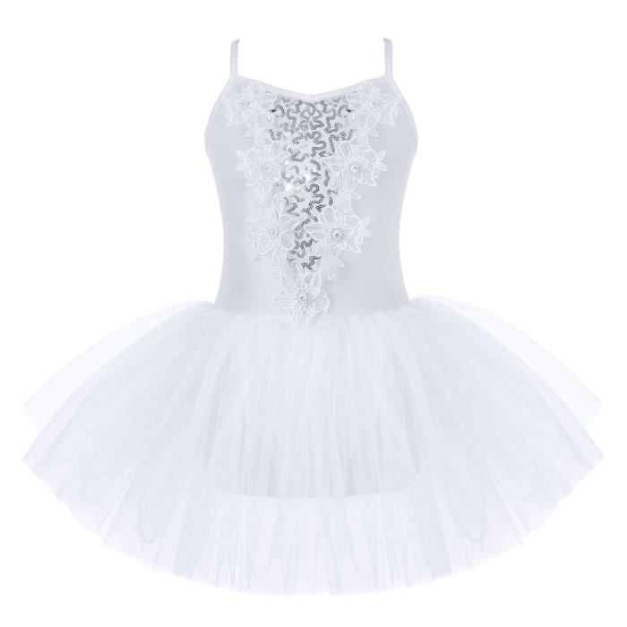 Iixpin Enfant Fille Tutu Danse Classique Paillette Robe Ballet Danse Leotard Costume Spectacle 5 16 Ans Cdiscount Sport