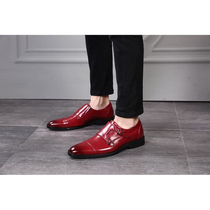 Mocassins Oxford Pour Homme En Cuir – Chaussures Habillées à Enfiler, Semelle Antidérapante, Style Formel Décontracté