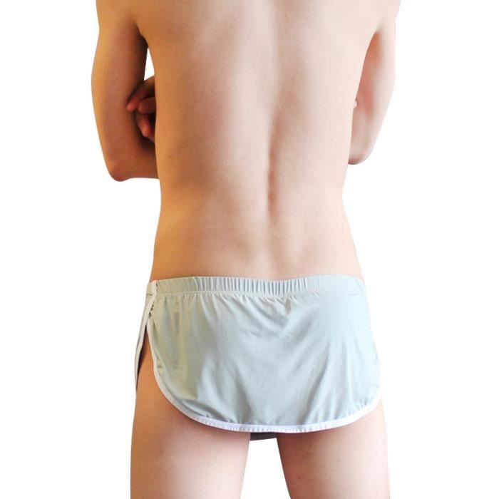 Boxer shorty Lingerie Gay Homme Fendu sur le cote Sexy GRAY D46249 Blanc Cdiscount Pret a Porter
