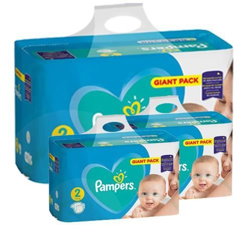 Pampers Taille 2 672 couches bébé active baby dry Cdiscount