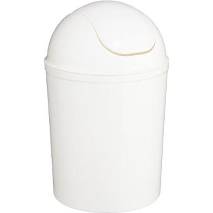 Plastique 5 L Balançoire Couvercle Déchets Poubelle Poubelle Recyclage Poubelle de Salle de Bain Toilette 