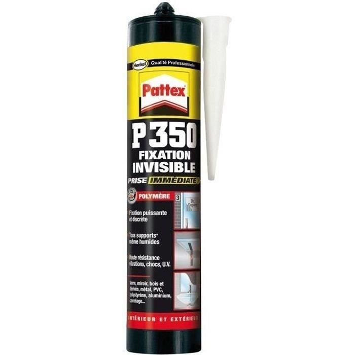 Mastic P350 - fixation invisible - prise immédiate - 294 g