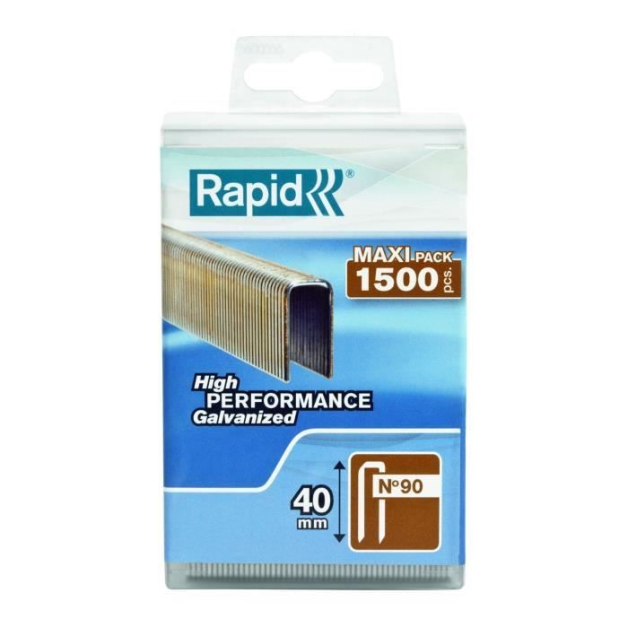 Rapid Agrafes n°90 40mm, 1500 pièces - vue 1