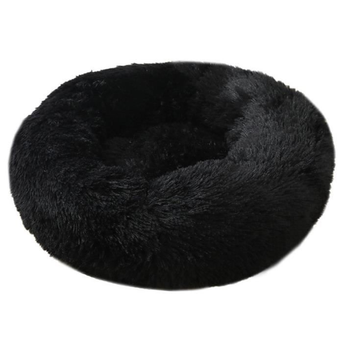 Meilleurs prix pour RNGCPTO Lit de Panier COUSSIN Pour Chat et Chien,Lit Rond en Peluche Douce et Confortable Panier Pour Chat Chien 50cm -Noir
