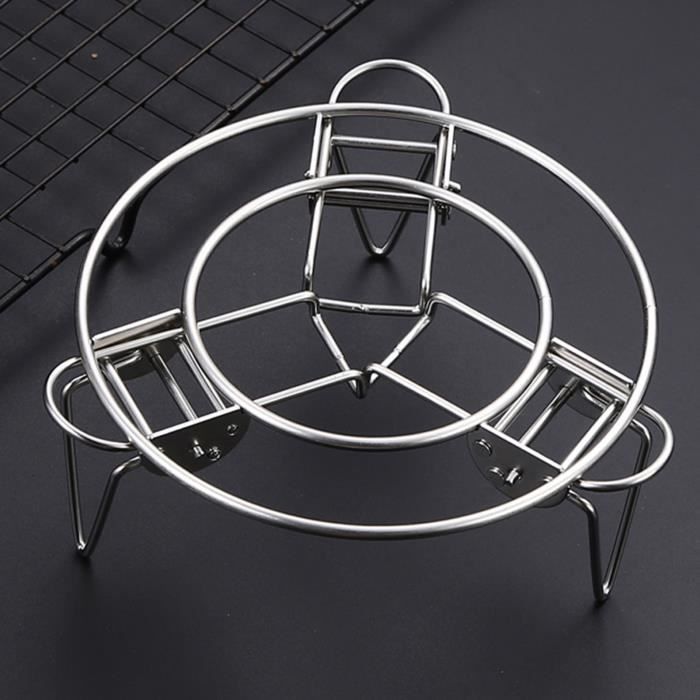 Grille de cuisson vapeur en acier inoxydable 304 avec pieds