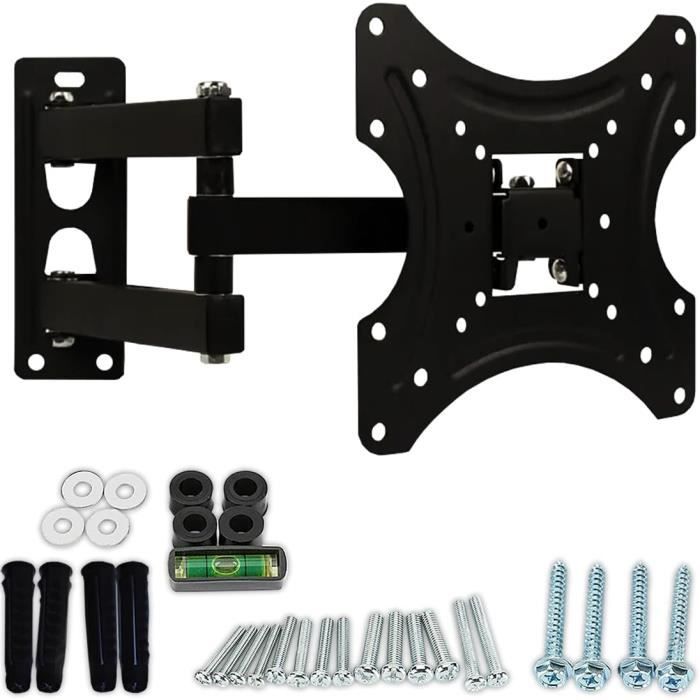 Leyf Support Mural Inclinable Et Pivotant Pour TV Courbe, Plat Et écran