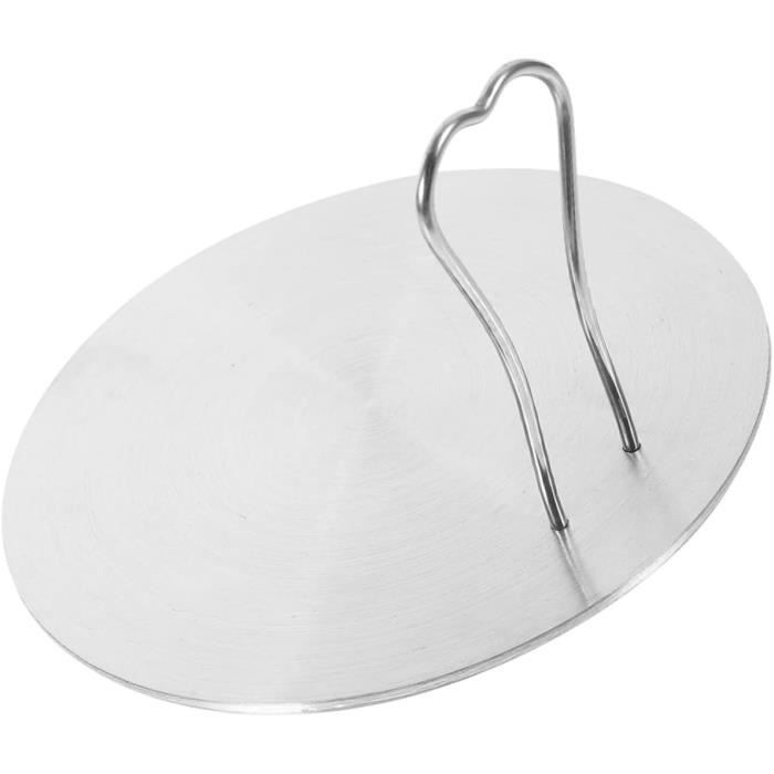 Plaque Diffuseur De Chaleur Pour Table à Induction - Diamètre 13,8 Cm, Acier Inox - Permet D'utiliser Casseroles Non Compatibles