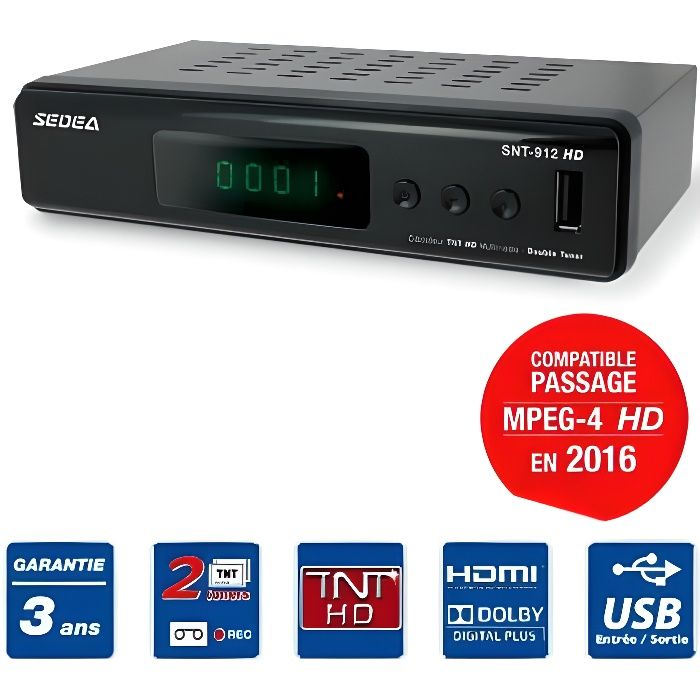 Videoprojecteur Avec Tuner Tnt Intégré Sedea Recepteur Decodeur Tnt Hd Double Tuner Recepteur