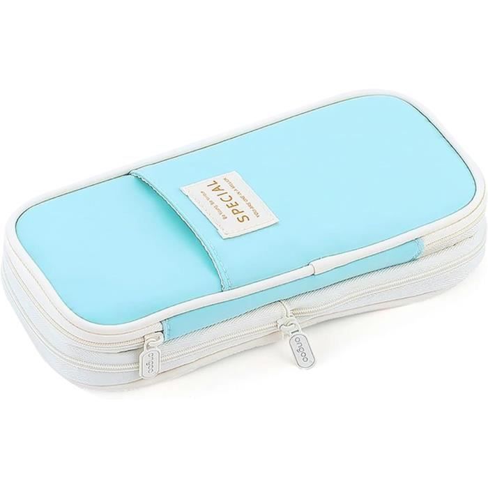 Trousse à Crayons Fleurie Pour Fille - Matelassée, Avec Fermeture Éclair - Idéale École Ou Trousse De Maquillage