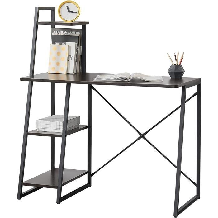 Boltmol Étagère de Bureau clamp-on à 2 Niveaux, Blanc de 100 cm, bibliothèque avec Panneau perforé, Organisateur de Rangement de comptoir pour la Maison, Le Bureau ou Le dortoir
