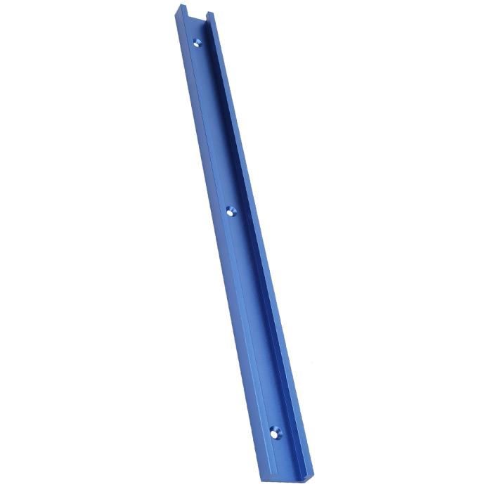 Gabarit à Onglet Réglable En Alliage D'aluminium 300-600mm - Rail En T Pour Défonceuse, Travail Du Bois Précis - Bleu