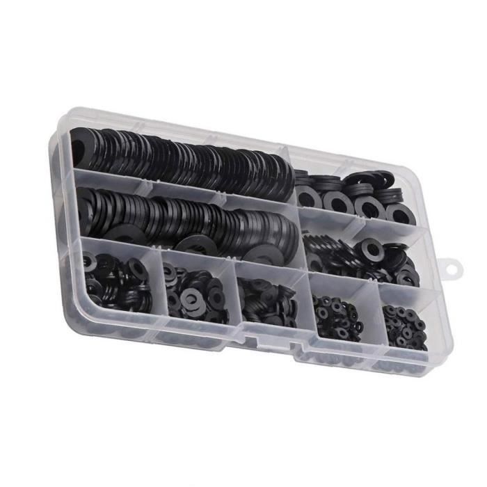 Mxzzand Rondelle en nylon Kit d'assortiment de joints d'étanchéité étanches pour tuyaux d'eau