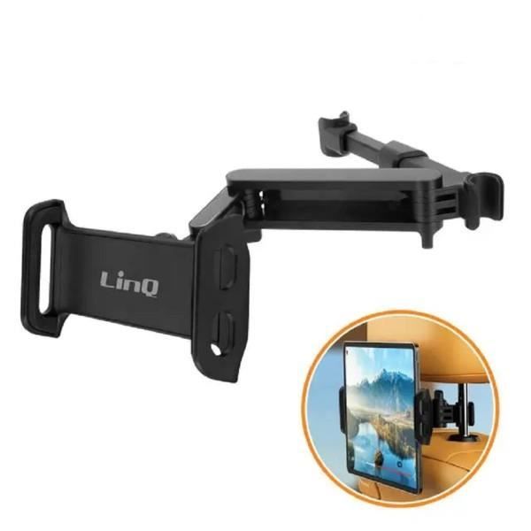 Support Tablette/ Téléphone Pour Siège Arrière Voiture - Rotatif 360°, Fixation Appui-tête - Compatible Tesla Model 3/Y - 3