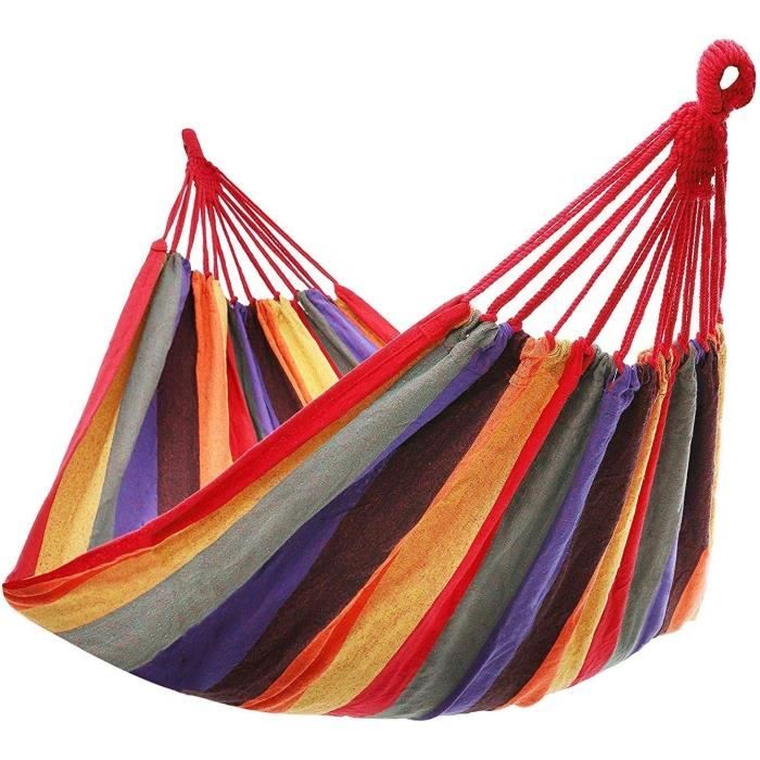 Aktive Hamac de jardin portable en coton