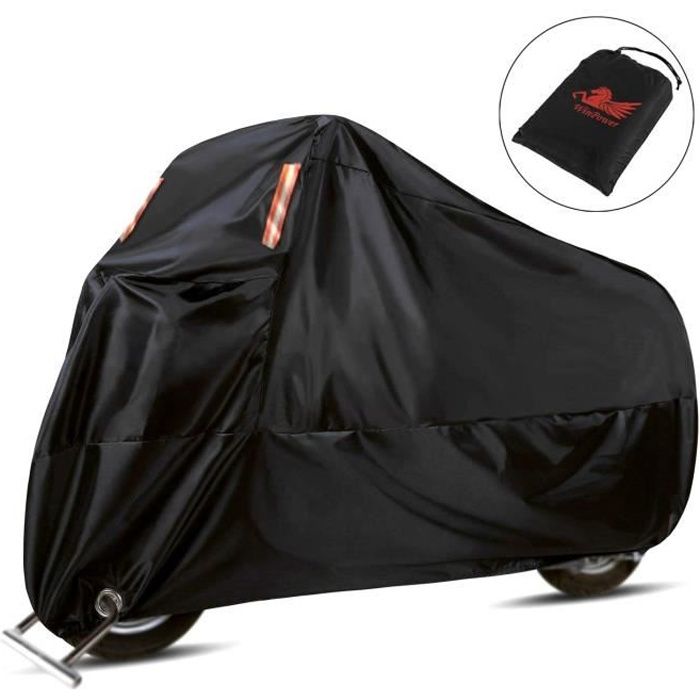 Housse Bâche Moto Imperméable WINPOWER Couverture Polyester 210D 240cm  Protection UV pluie eau neige pour BMW Honda Kawasaki Yamaha - Cdiscount  Auto