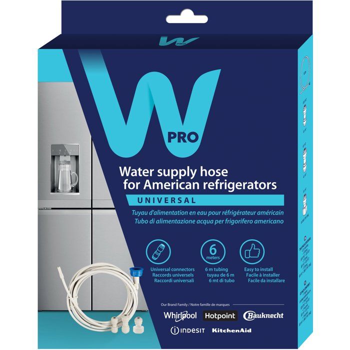 Wpro Tuyau d’alimentation en eau pour réfrigérateur Américain UKT002 - vue 1