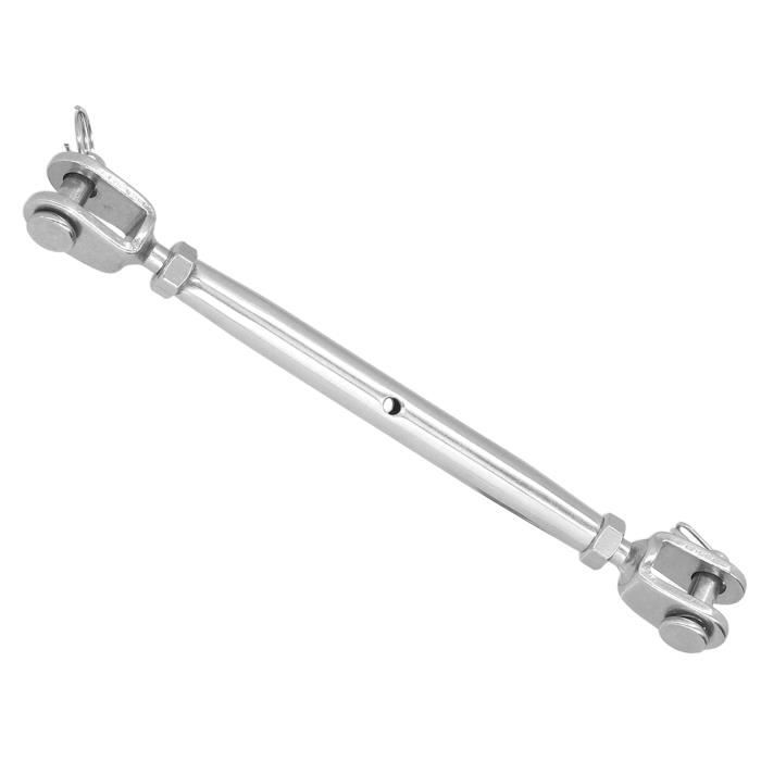Lot De 10 Ridoirs Tendeurs Inox – Fixation Murale, Pour Câble Diamètre 6 Mm