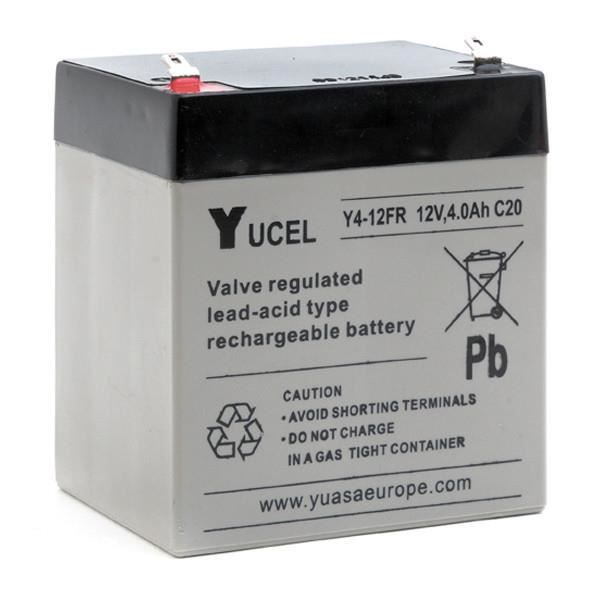 Batterie plomb AGM Y4-12 FR 12V 4Ah YUCEL - Unité(s)