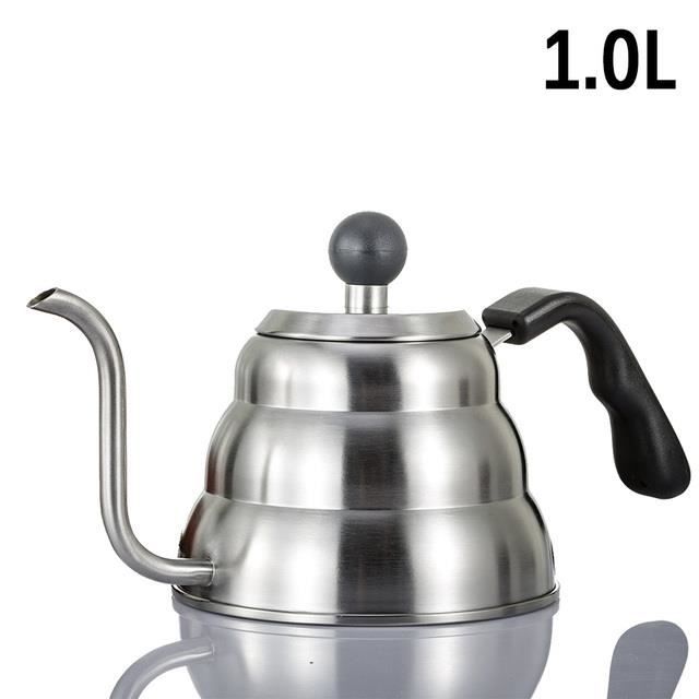 BOUILLOIRE ELECTRIQUE,1L--Bouilloire à café goutte à goutte en acier ...