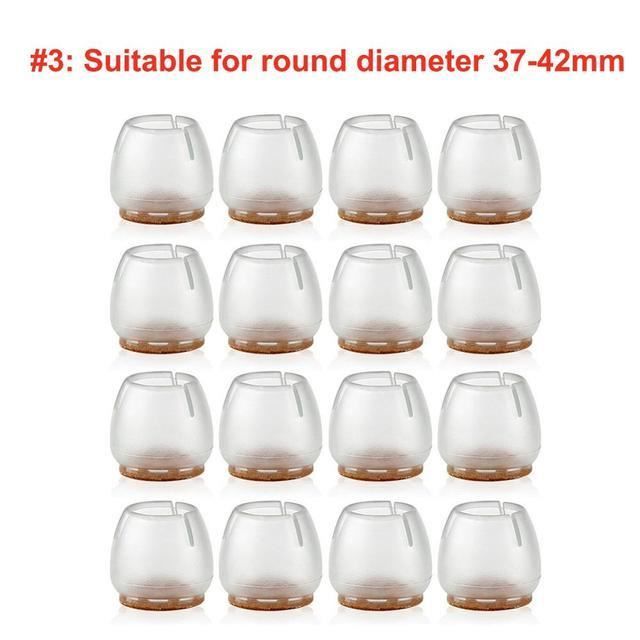 Lot De 16 Protège-jambes De Table Et Chaise En Silicone - Pour Meubles