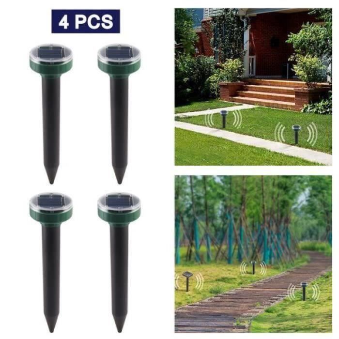 Repulsif Serpent Lot De 8 Répulsifs Solaires Anti-taupes BAIFULAI - Ultrasons 400-1000Hz - Étanche IP66 - Couverture 400m² Lot 8 Appareils Jardin