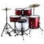 Batterie Complete XDrum Rookie 22 - 5 Pièces + Cymbales - Rouge Ruby - Idéale Débutants