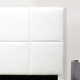 Tête de lit design Alexi - MEUBLER DESIGN - Blanc - Contemporain - Carré tapissier - Bois-1