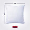 Oreiller médium DODO 60x60 cm - Protection anti punaise, anti acarien - 550 gr - Blanc - Fabriqué en France-1
