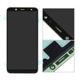 Complet Ecran vitre tactile lcd + Outils Pour Samsung Galaxy A6 2018 SM-A600- Noir + Support de téléphone-1