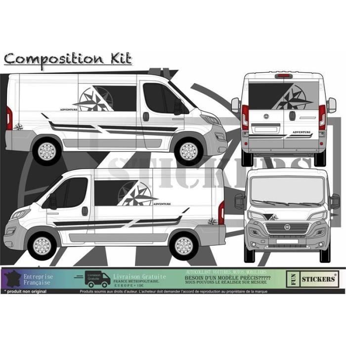 Sticker pour camping car Boussole - TenStickers