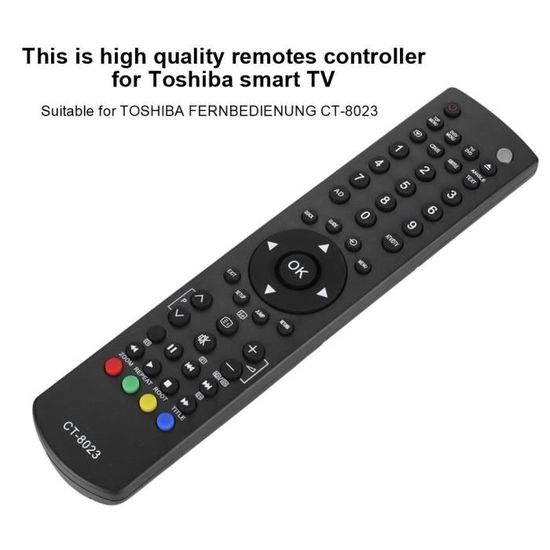 Service de remplacement Télécommande Smart TV Ultra HD pour Toshiba CT8023