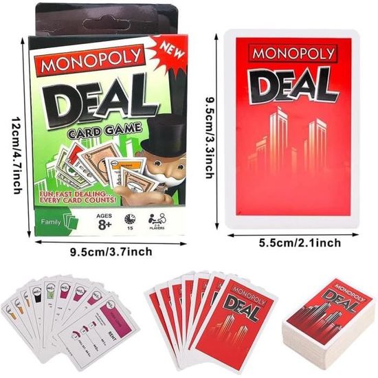 Monopoly Deal Jeu de carte - Version Anglaise - Cdiscount Jeux - Jouets