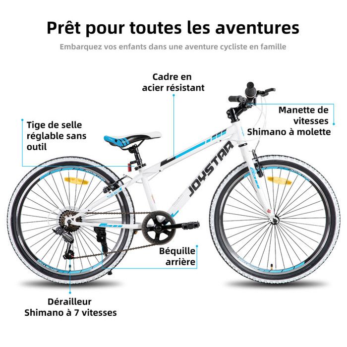 Vélo Enfant 18 Pouces Rose - VTT/cruiser Avec Garde-boue, Réflecteurs, Pour Filles Et Garçons 1,25-1,4m - 4