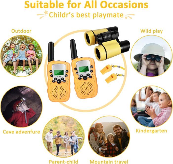 Talkie Walkie Enfant s,Longue Portée De 3-5 Kilomètres,Cadeau Jouets De