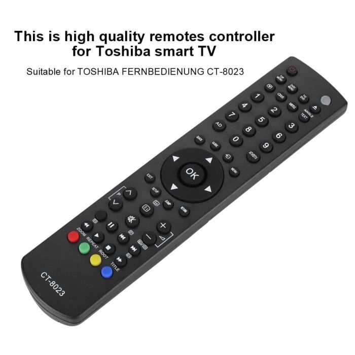 GOUYESHO Telecomando di ricambio CT-8023 per Toshiba TV22DL833G 23DL933F 19KL934R 32DL834G 19DL833G 26DL934G 32KL934R 19DL833 26DL933F 32KL933R 19DL834G 2DL834G per Toshiba LED TV Telecomando