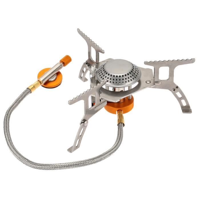 Réchaud Gaz BRS-3000T – 2700W, 25g, Titane, Pliable 37x52 Mm, Pour Camping Et Rando